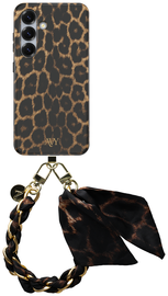 AVY Samsung Galaxy S24 Plus MagSafe Hoesje met Koord 32CM Panthera Chic