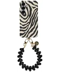 AVY Samsung Galaxy S24 Plus MagSafe Hoesje met Koord 30CM Zebra Hearts afbeelding