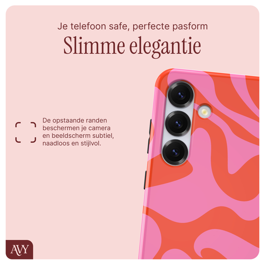 AVY Samsung Galaxy S24 Plus MagSafe Hoesje met Koord 130CM Rosé Twist afbeelding 6