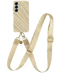 AVY Samsung Galaxy S24 MagSafe Hoesje met Koord 130CM Aurum Gold afbeelding