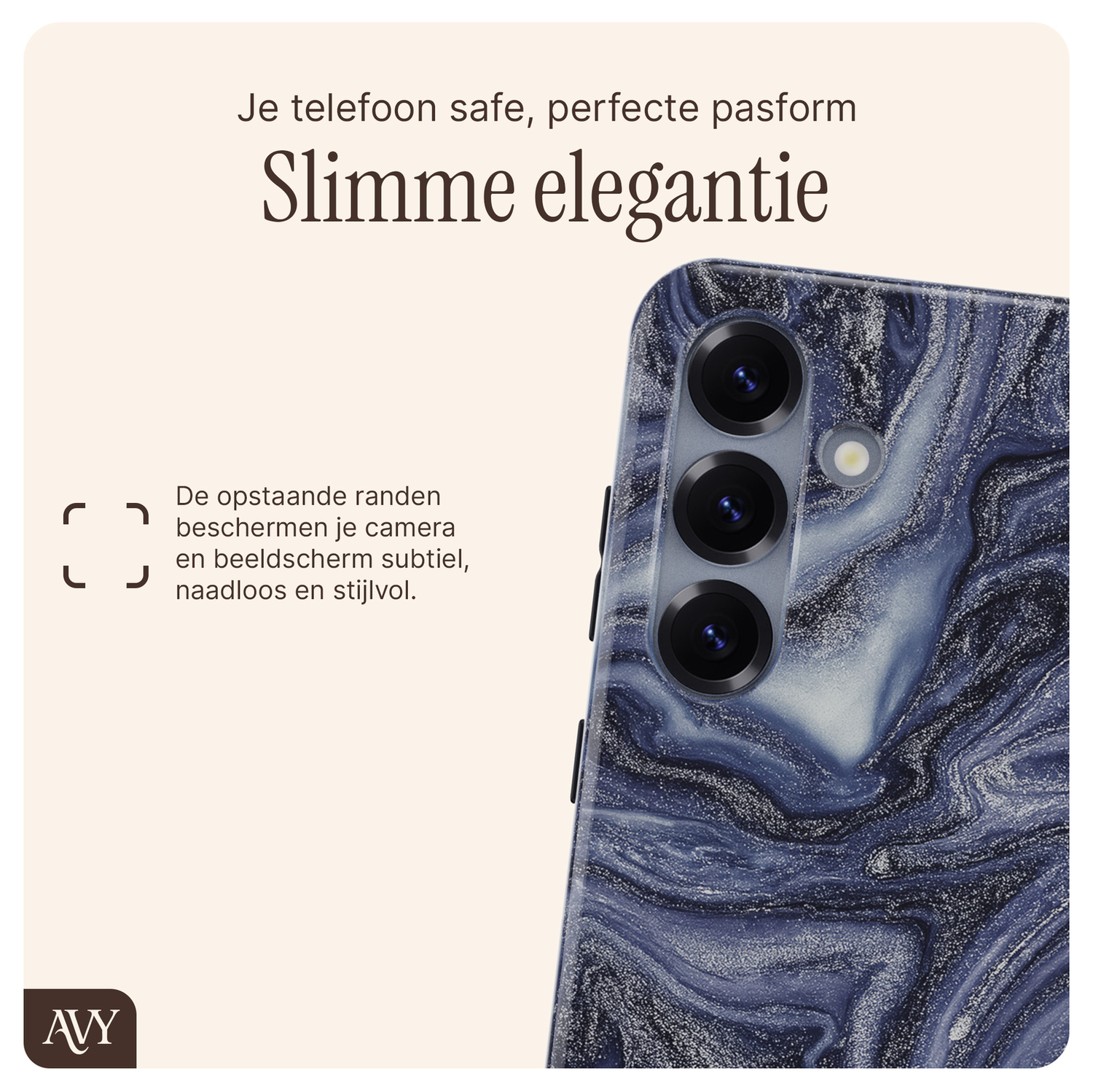 AVY Samsung Galaxy S24 MagSafe Hoesje met Koord 130CM Obscura Blue afbeelding 6