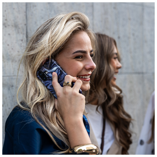 AVY Samsung Galaxy S24 MagSafe Hoesje met Koord 130CM Obscura Blue afbeelding 5