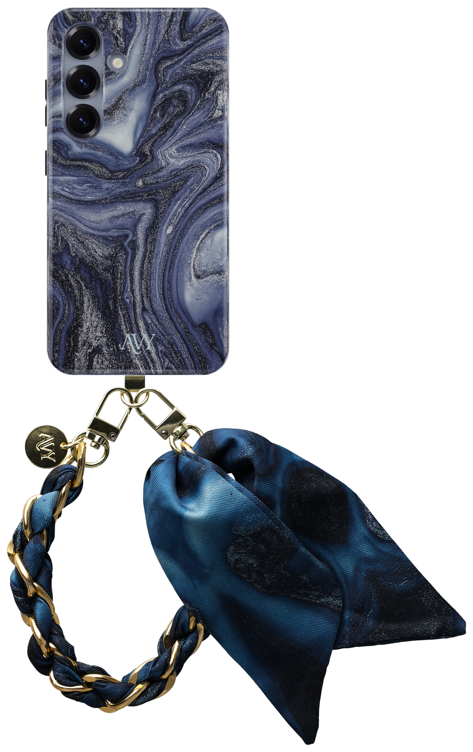 AVY Samsung Galaxy S24 MagSafe Hoesje met Koord 32CM Obscura Blue afbeelding 1