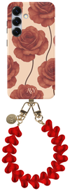 AVY Samsung Galaxy S24 MagSafe Hoesje met Koord 30CM Hearts & Roses