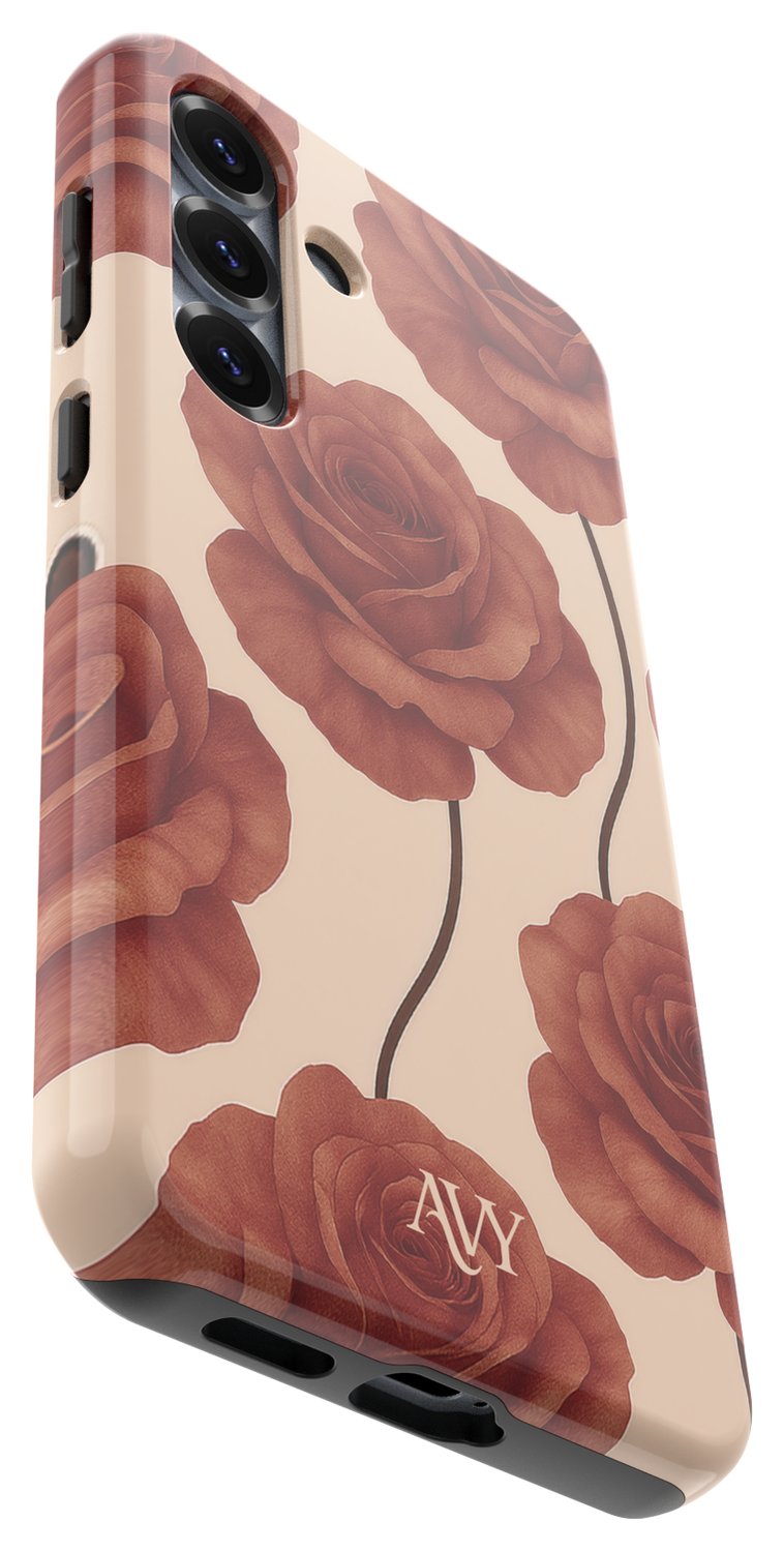 AVY Samsung Galaxy S24 MagSafe Hoesje met Koord 130CM Botanique Roses afbeelding 14