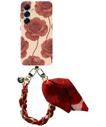 AVY Samsung Galaxy S24 MagSafe Hoesje met Koord 32CM Botanique Roses afbeelding