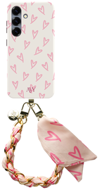 AVY Samsung Galaxy S24 MagSafe Hoesje met Koord 32CM Cupid Blush