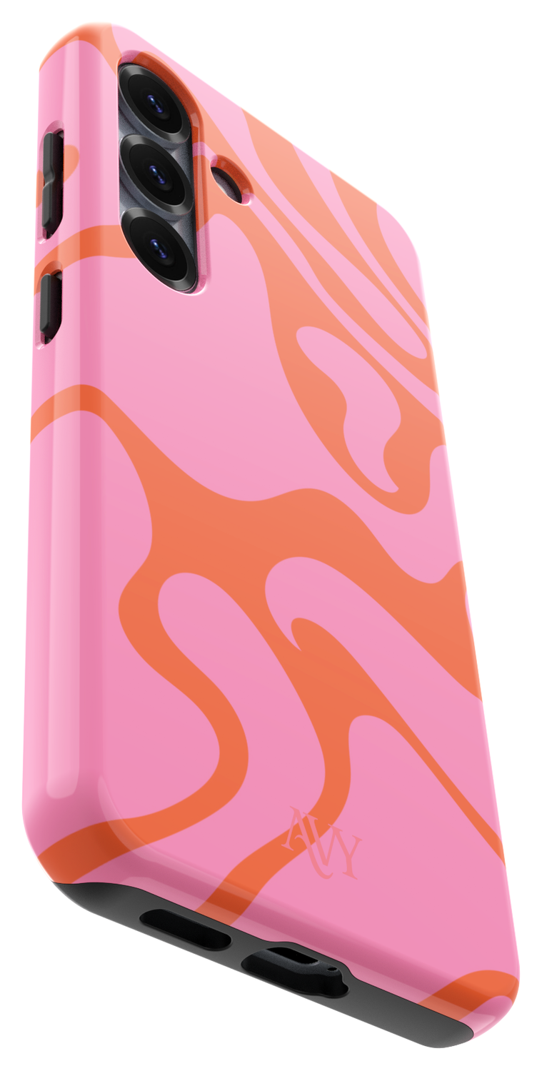 AVY Samsung Galaxy S24 MagSafe Hoesje met Koord 130CM Rosé Twist afbeelding 14