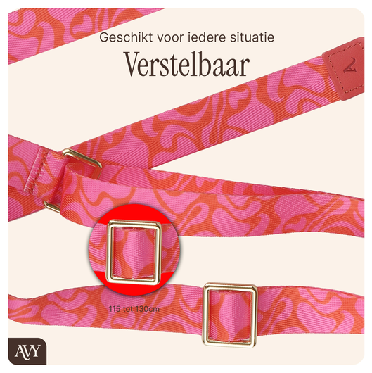 AVY Samsung Galaxy S24 MagSafe Hoesje met Koord 130CM Rosé Twist afbeelding 10