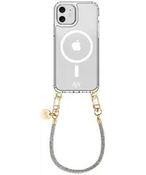 AVY Apple iPhone 11 Hoesje met Koord & MagSafe 30CM Silver Spark afbeelding