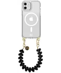 AVY Apple iPhone 11 Hoesje met Koord & MagSafe 30CM Cupid Black afbeelding