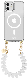 AVY Apple iPhone 11 Hoesje met Koord & MagSafe 30CM Cupid White