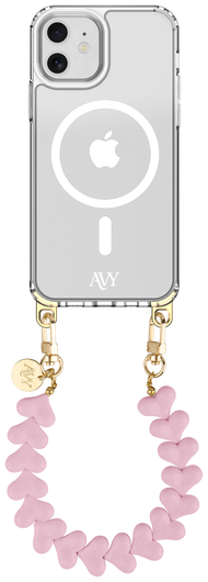 AVY Apple iPhone 11 Hoesje met Koord & MagSafe 30CM Cupid Pink afbeelding 1