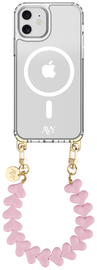 AVY Apple iPhone 11 Hoesje met Koord & MagSafe 30CM Cupid Pink