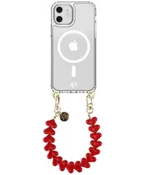 AVY Apple iPhone 11 Hoesje met Koord & MagSafe 30CM Cupid Red afbeelding