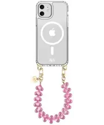 AVY Apple iPhone 11 Hoesje met Koord & MagSafe 30CM Cupid Clear Pink afbeelding