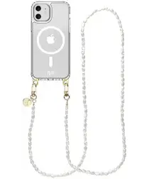 AVY Apple iPhone 11 Hoesje met Koord & MagSafe 120CM Perla Chic Long afbeelding