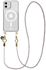AVY Apple iPhone 11 Hoesje met Koord & MagSafe 120CM Silver Spark Long