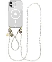 AVY Apple iPhone 11 Hoesje met Koord & MagSafe Set Perla Chic afbeelding