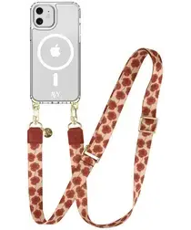 AVY Apple iPhone 11 Hoesje met Koord & MagSafe 130CM Botanique Roses afbeelding