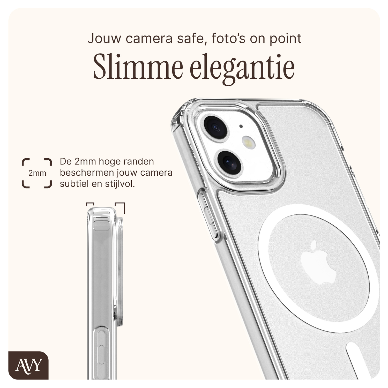 AVY Apple iPhone 11 Hoesje met Koord & MagSafe 32CM Panthera Chic afbeelding 6