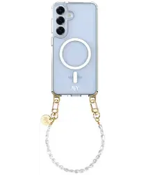 AVY Samsung S25 Plus / S24 Plus Hoesje met Koord & MagSafe 30CM Perla Chic afbeelding