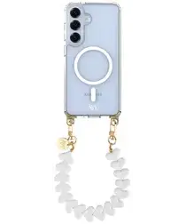 AVY Samsung S25 Plus / S24 Plus Hoesje met Koord & MagSafe 30CM Cupid White afbeelding