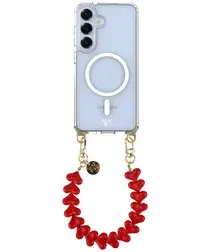 AVY Samsung S25 Plus / S24 Plus Hoesje met Koord & MagSafe 30CM Cupid Red afbeelding