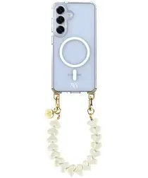 AVY Samsung S25 Plus / S24 Plus Hoesje met Koord & MagSafe 30CM Cupid Beige afbeelding