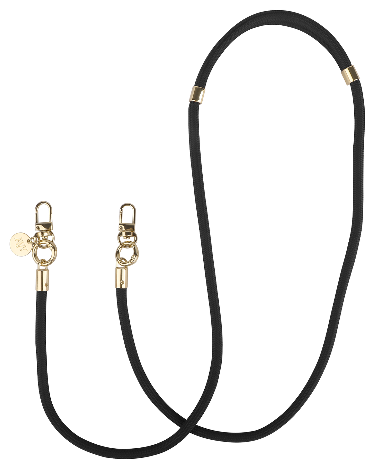 AVY Samsung S25 Plus / S24 Plus Hoesje met Koord & MagSafe 130CM Tressé Black afbeelding 11
