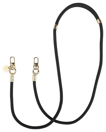 AVY Samsung S25 Plus / S24 Plus Hoesje met Koord & MagSafe 130CM Tressé Black afbeelding 11