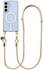 AVY Samsung S25 Plus / S24 Plus Hoesje met Koord & MagSafe 130CM Tressé Beige