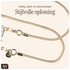 AVY Samsung S25 Plus / S24 Plus Hoesje met Koord & MagSafe 130CM Tressé Beige afbeelding 8
