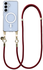 AVY Samsung S25 Plus / S24 Plus Hoesje met Koord & MagSafe 130CM Tressé Red