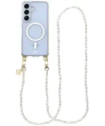 AVY Samsung S25 Plus / S24 Plus Hoesje met Koord & MagSafe 120CM Perla Chic Long afbeelding