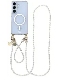 AVY Samsung S25 Plus / S24 Plus Hoesje met Koord & MagSafe Set Perla Chic afbeelding