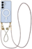 AVY Samsung S25 Plus / S24 Plus Hoesje met Koord & MagSafe Set Silver Spark