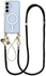 AVY Samsung S25 Plus / S24 Plus MagSafe Hoesje met Koord Set Pearl & Rope Black afbeelding 1