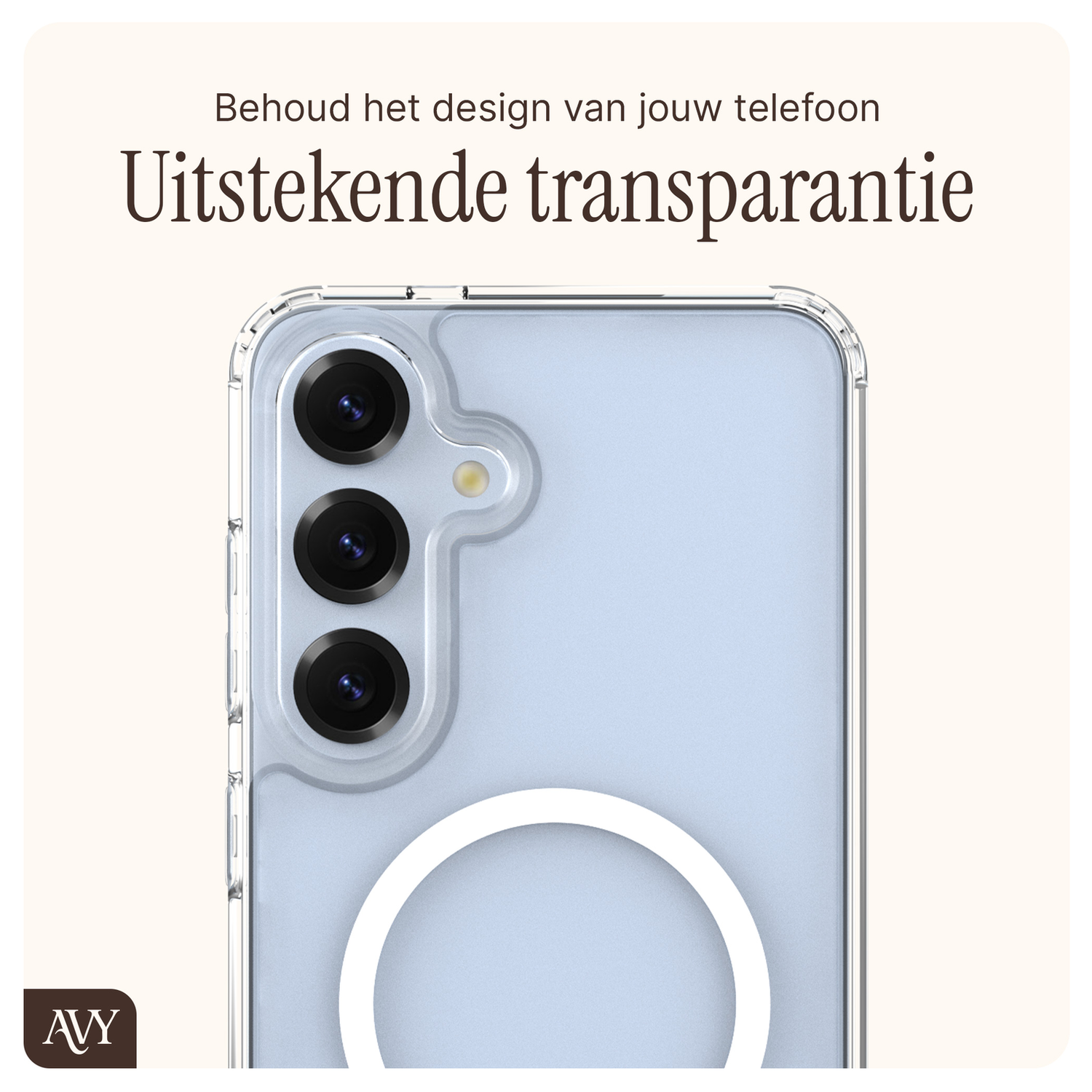 AVY Samsung S25 Plus / S24 Plus Hoesje met Koord & MagSafe Set Pearl & Rope Pink afbeelding 6