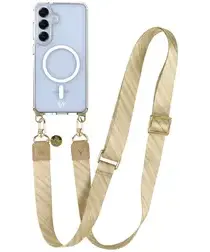 AVY Samsung S25 Plus / S24 Plus Hoesje met Koord & MagSafe 130CM Aurum Gold afbeelding