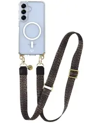 AVY Samsung S25 Plus / S24 Plus Hoesje met Koord & MagSafe 130CM Panthera Chic afbeelding