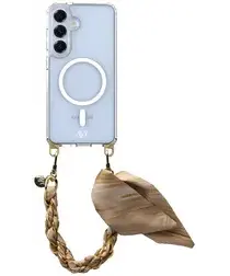 AVY Samsung S25 Plus / S24 Plus Hoesje met Koord & MagSafe 32CM Aurum Gold afbeelding