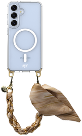 AVY Samsung S25 Plus / S24 Plus Hoesje met Koord & MagSafe 32CM Aurum Gold afbeelding
