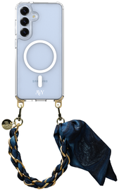AVY Samsung S25 Plus / S24 Plus Hoesje met Koord & MagSafe 32CM Obscura Blue