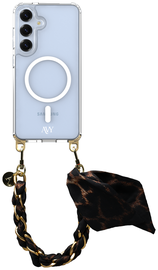 AVY Samsung S25 Plus / S24 Plus Hoesje met Koord & MagSafe 32CM Panthera Chic afbeelding
