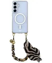 AVY Samsung S25 Plus / S24 Plus Hoesje met Koord & MagSafe 32CM Serengeti Zebra afbeelding