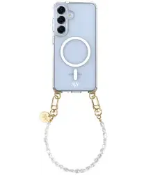 AVY Samsung Galaxy S25 / S24 Hoesje met Koord & MagSafe 30CM Perla Chic afbeelding