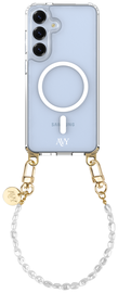 AVY Samsung Galaxy S25 / S24 Hoesje met Koord & MagSafe 30CM Perla Chic