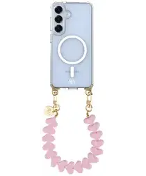 AVY Samsung Galaxy S25 / S24 Hoesje met Koord & MagSafe 30CM Cupid Pink afbeelding