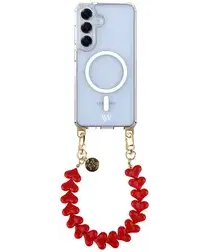 AVY Samsung Galaxy S25 / S24 Hoesje met Koord & MagSafe 30CM Cupid Red afbeelding